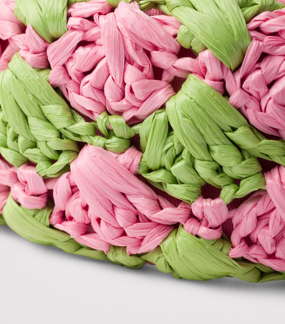 Pink Crochet Patterned Headband