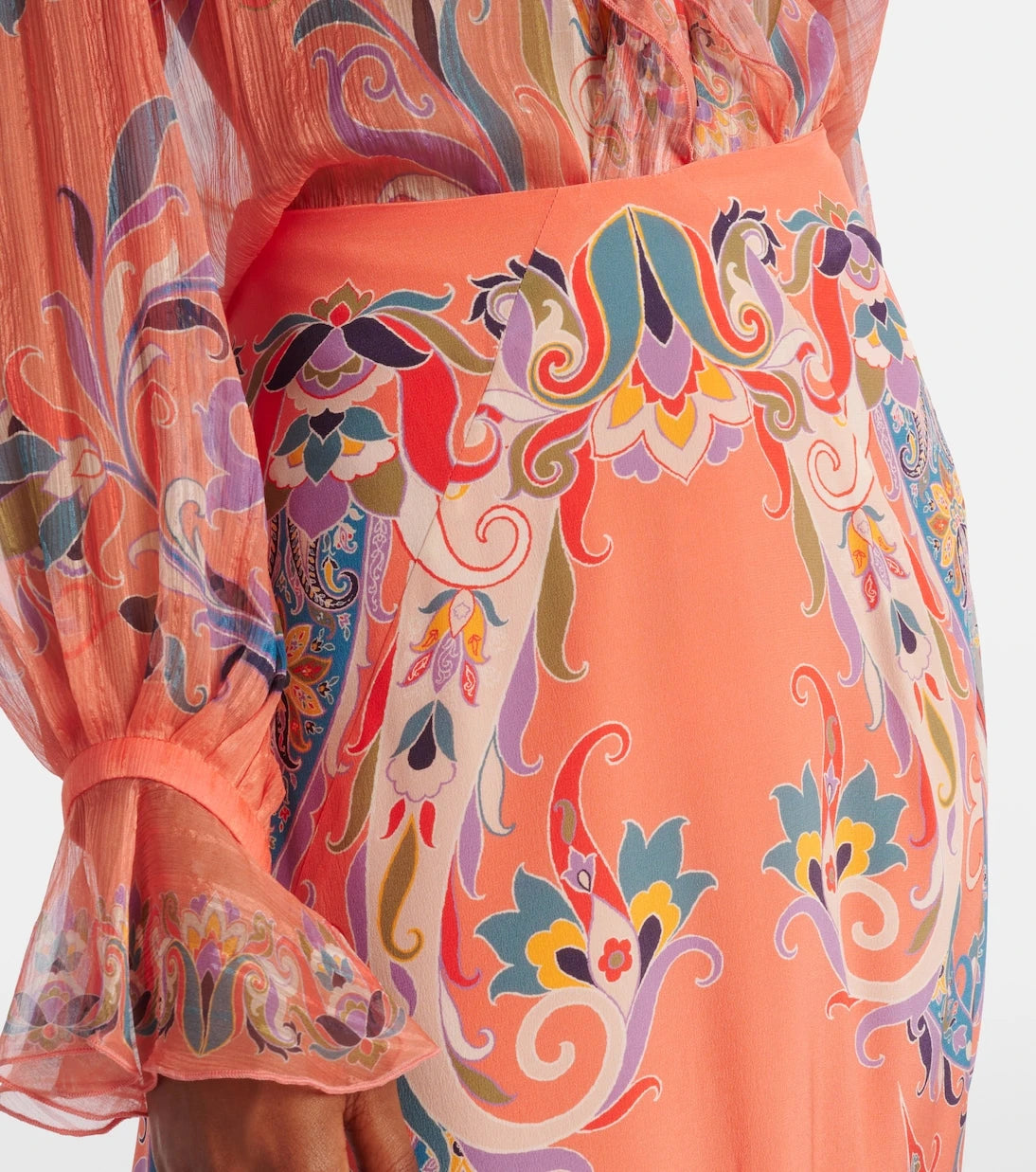 Etro - Paisley silk maxi skirt