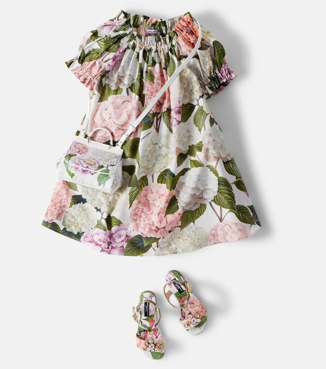 Dolce&Gabbana Kids - Crystal-embellished floral sandals
