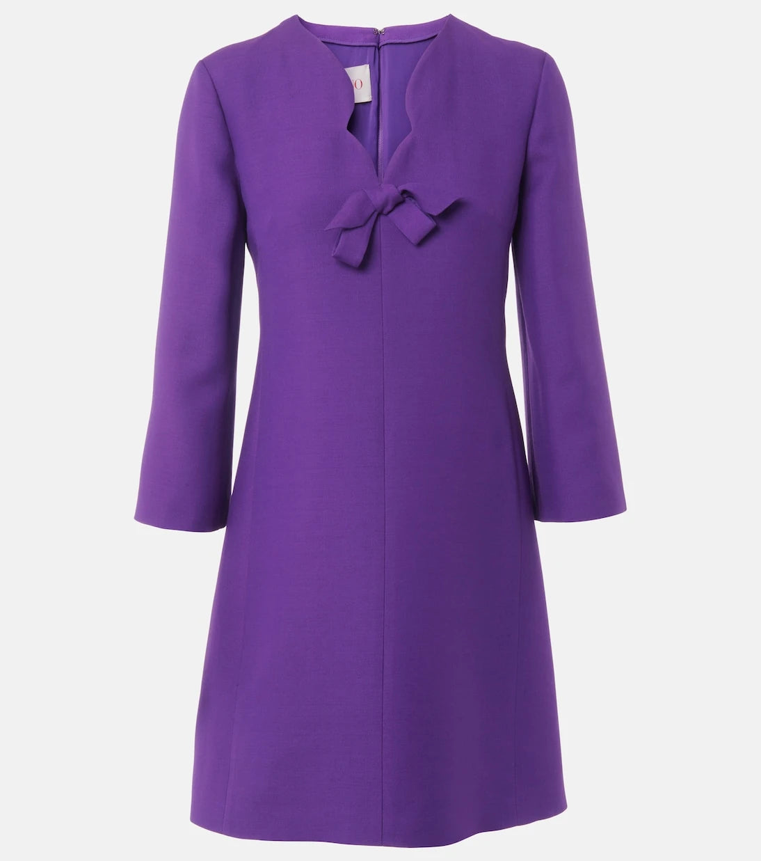 Valentino - Crepe Couture scalloped minidress