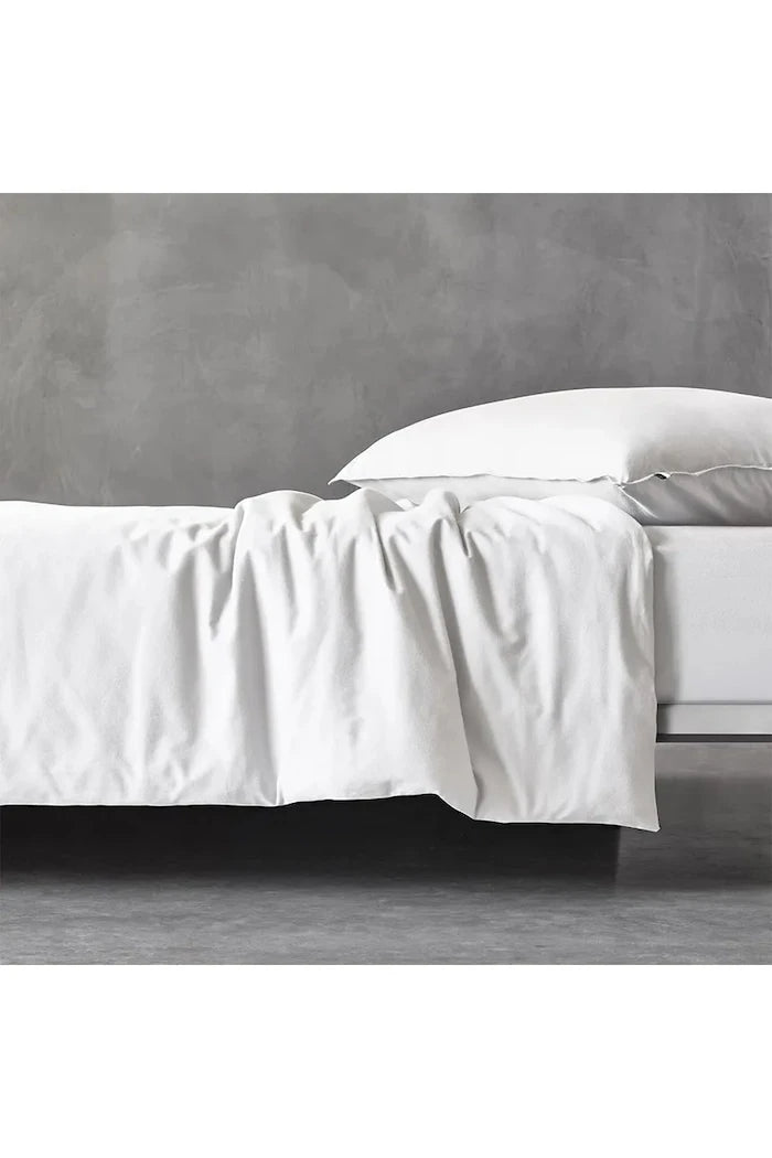 Памучен чаршаф с ластик BOSS BEBOSS White 90 x 200 cm