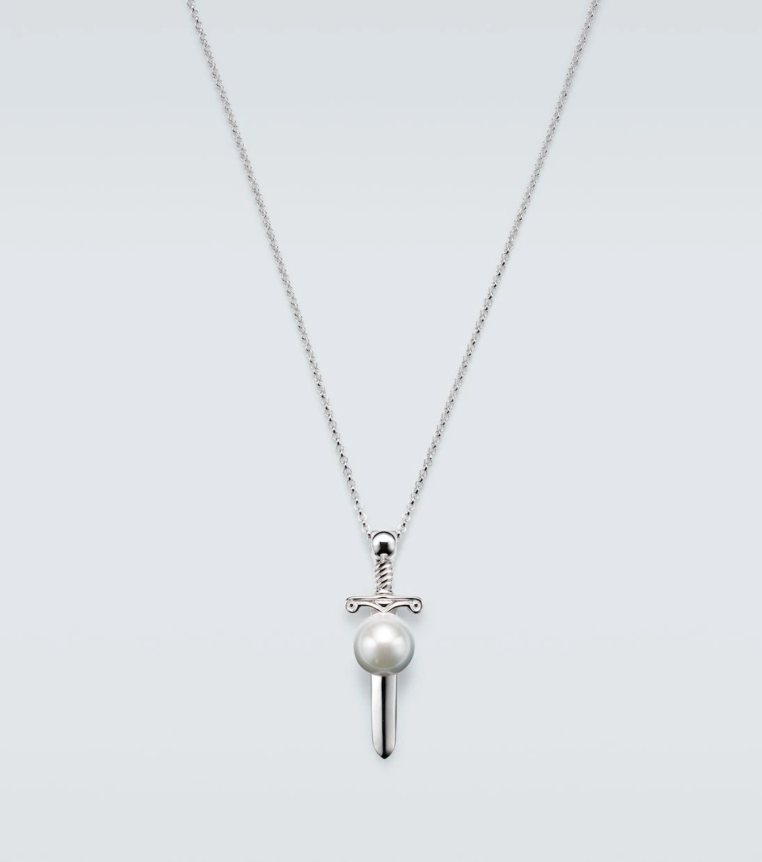 Mateo - Sterling silver pendant necklace with pearl