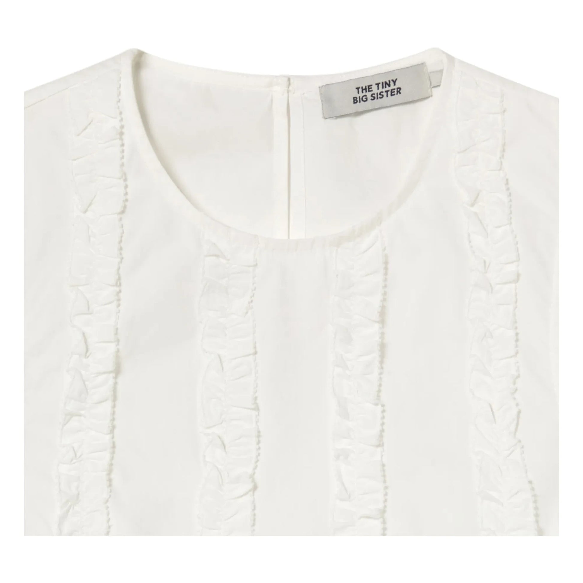 The Tiny Big Sister - Cotton Top | White