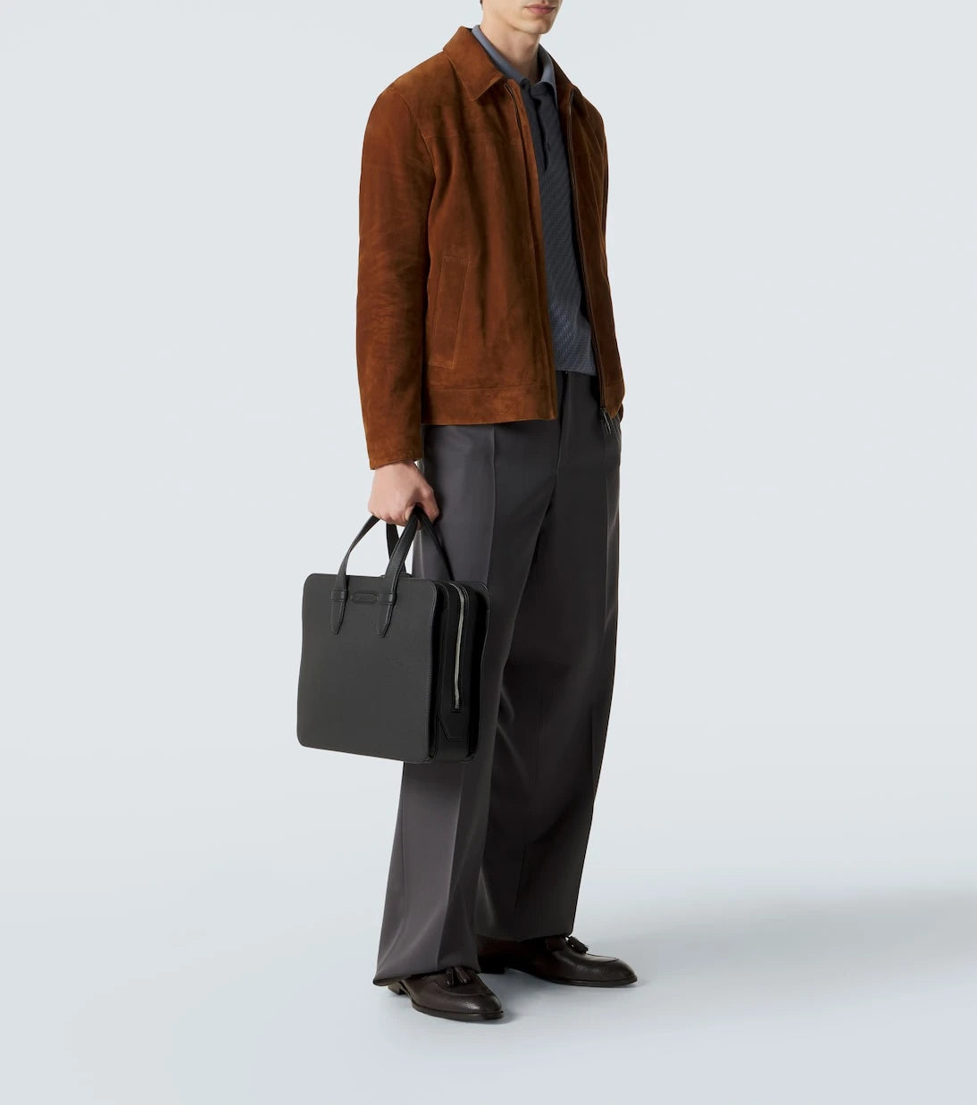 Brioni - حقيبة أعمال جلدية