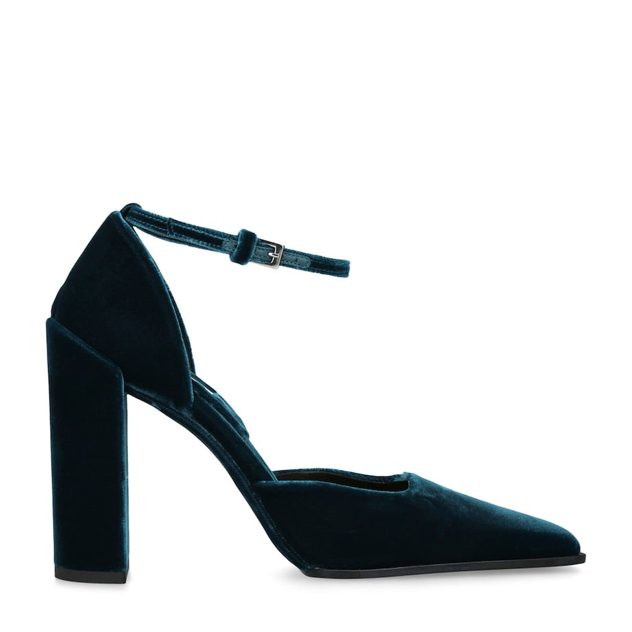 Alaïa Blue Velvet D’Orsay Pumps 90