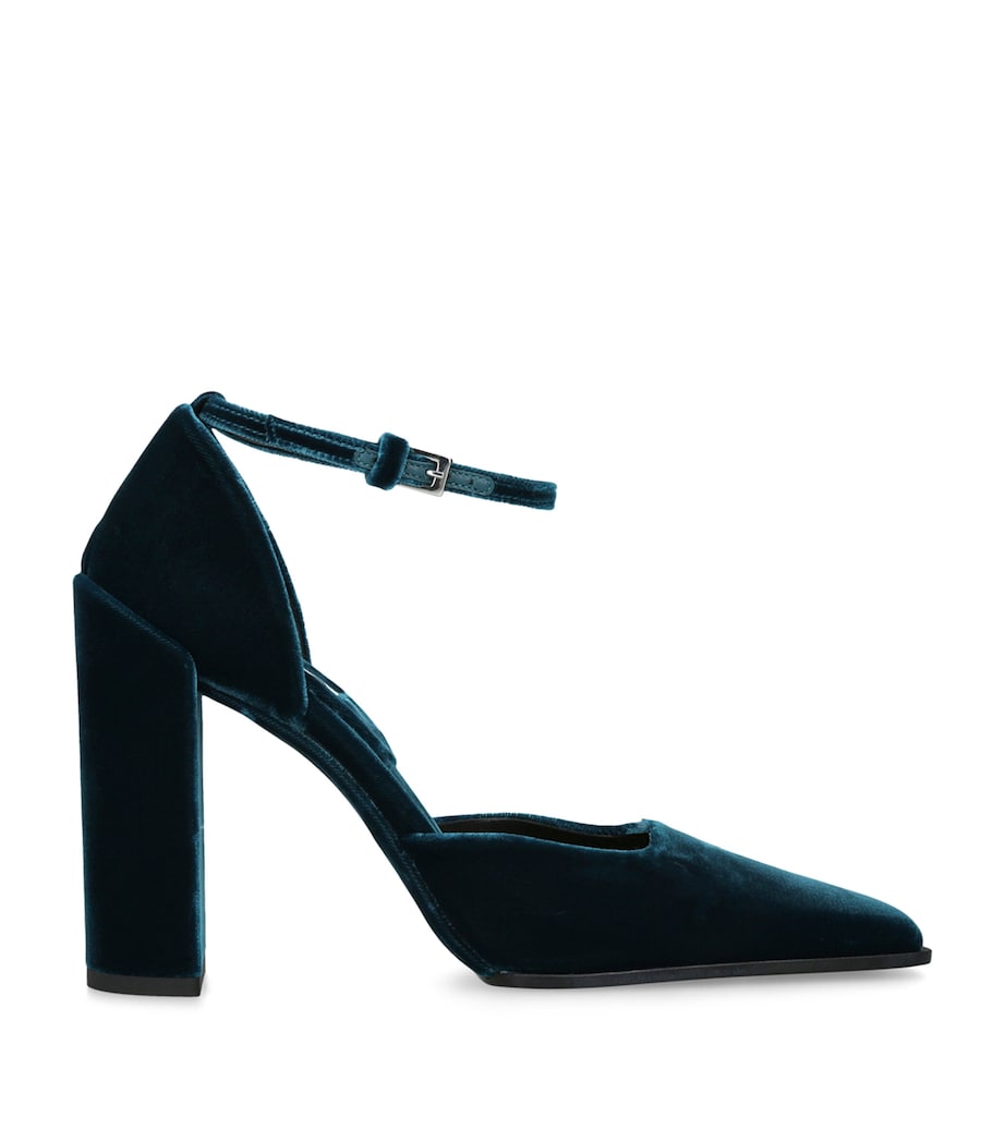 Alaïa Blue Velvet D’Orsay Pumps 90