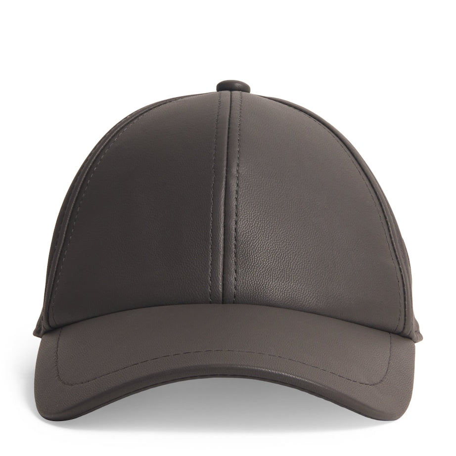 Yves Salomon Black Lambskin Cap