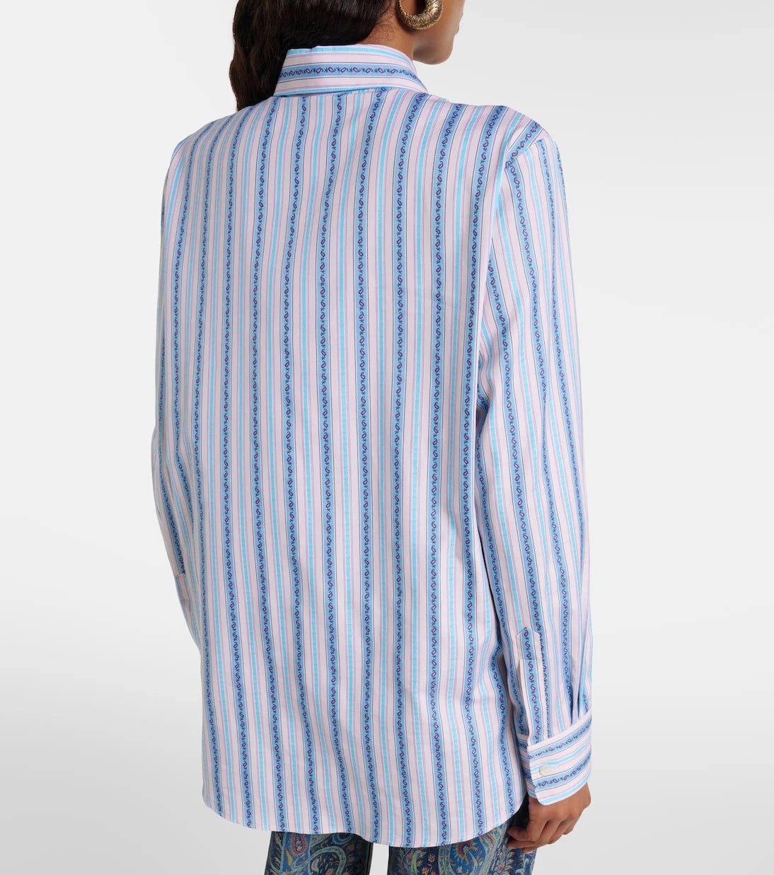 Etro - Paisley striped cotton shirt