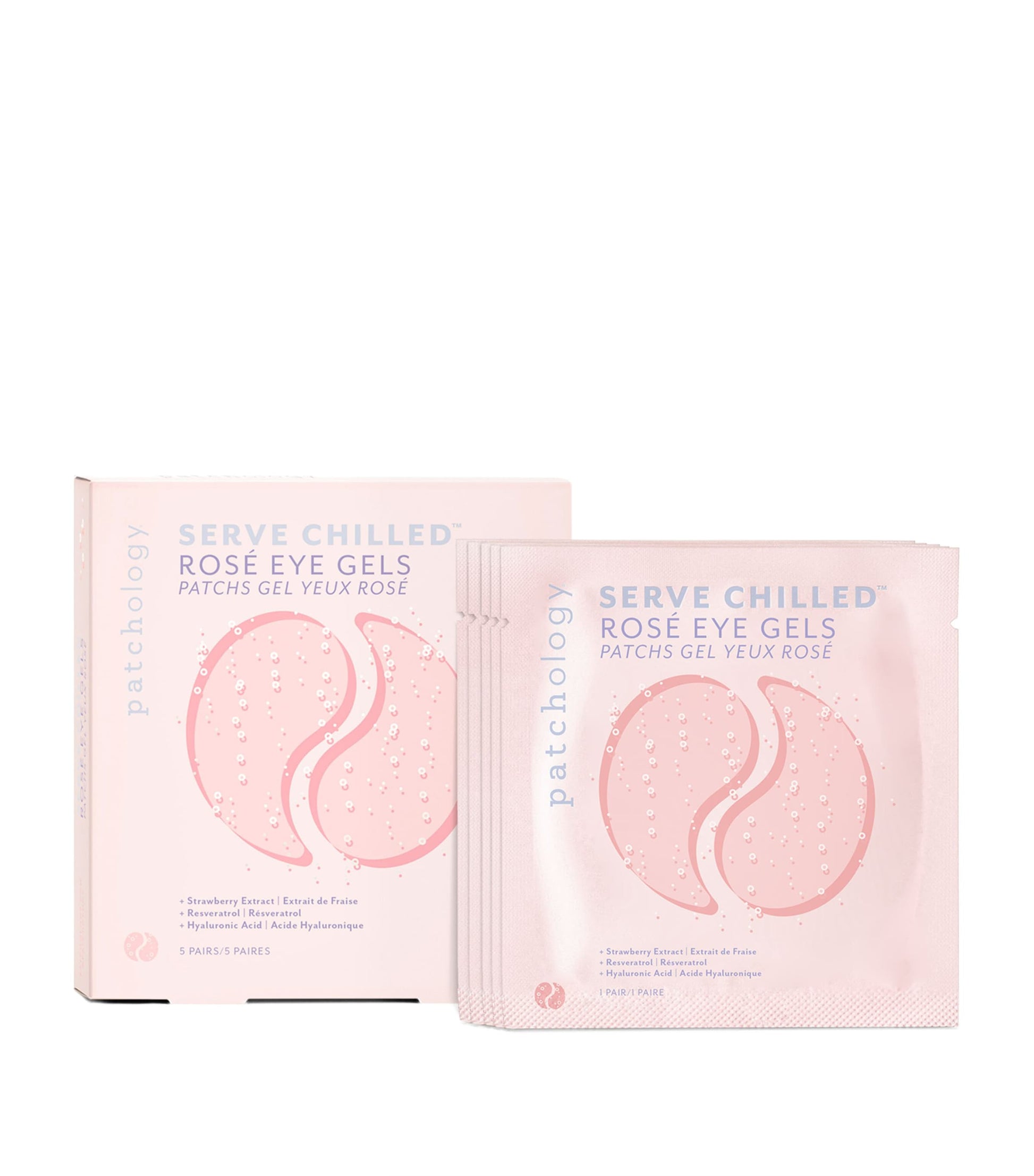 Patchology Serve Chilled Rosé Eye Gels (5 Pack)