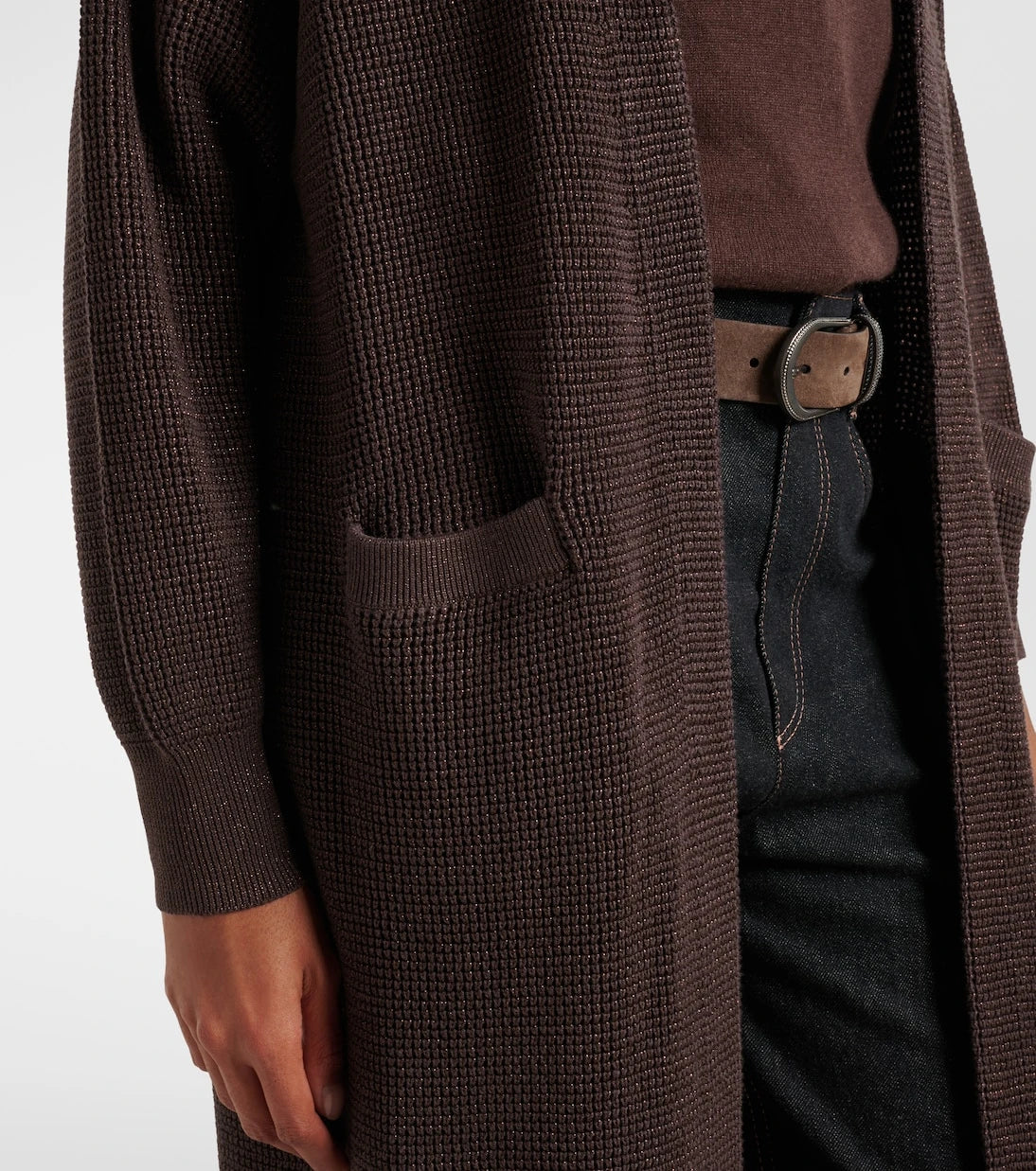 Brunello Cucinelli - كارديجان لاميه من مزيج القطن