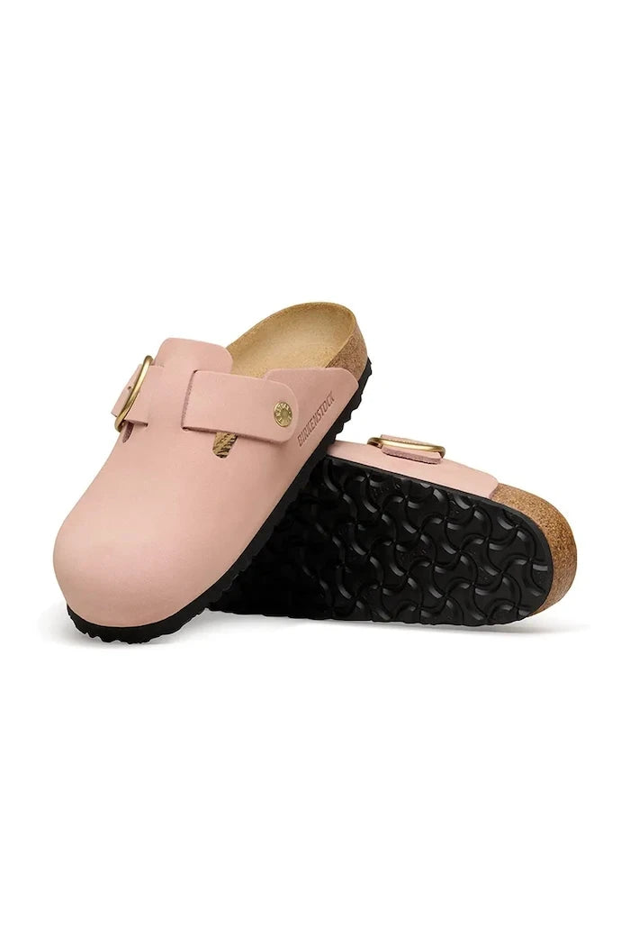 Birkenstock Kadın Nubuk Boston Big Buckle Terlik