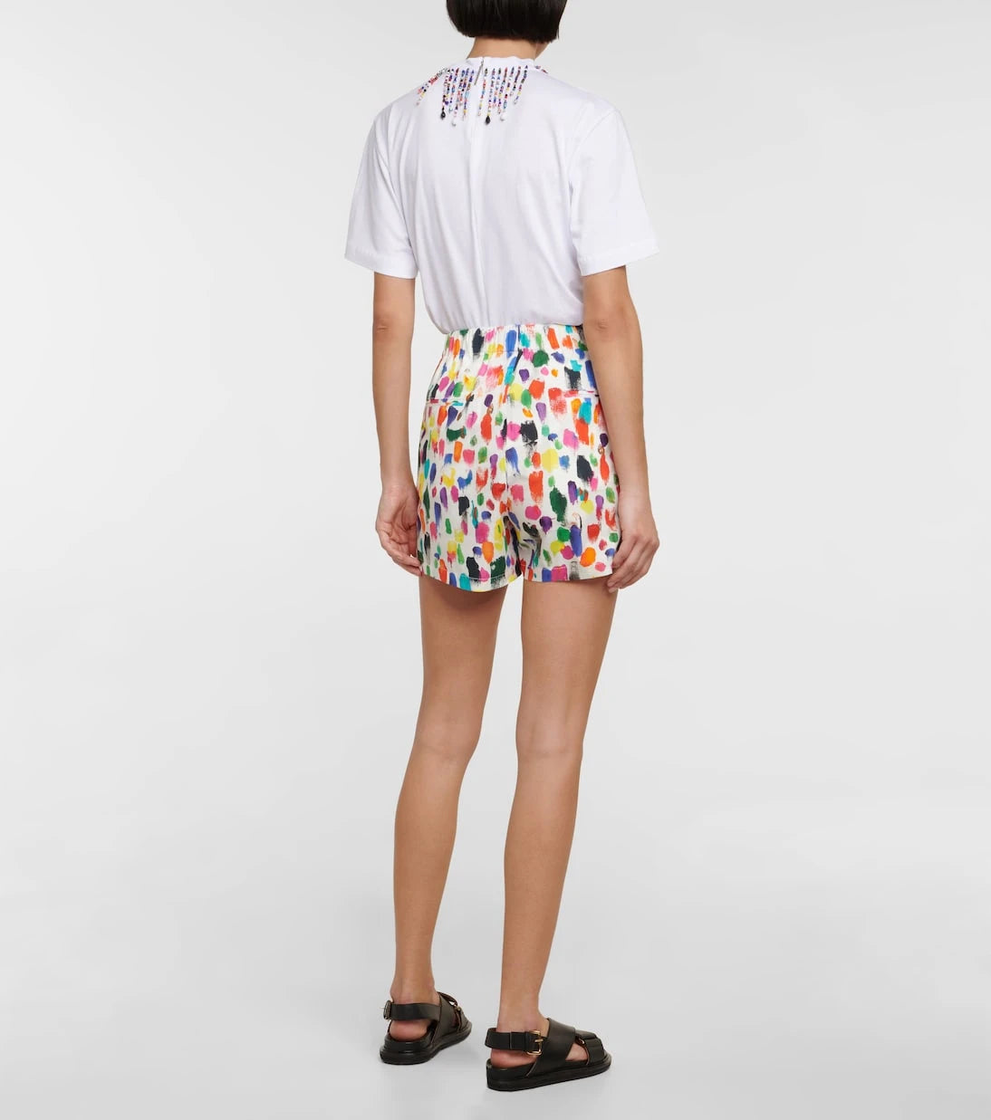Christopher Kane - Printed cotton shorts