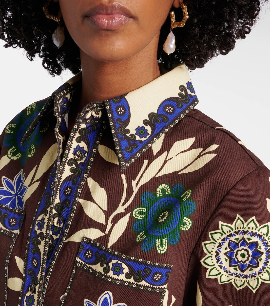 Alémais - Jasper printed cotton shirt dress