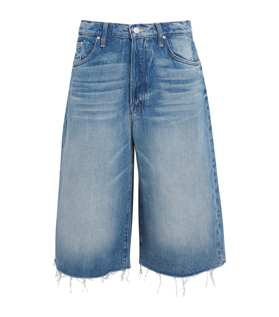 MOTHER Blue The Whole Lot Fray Shorts