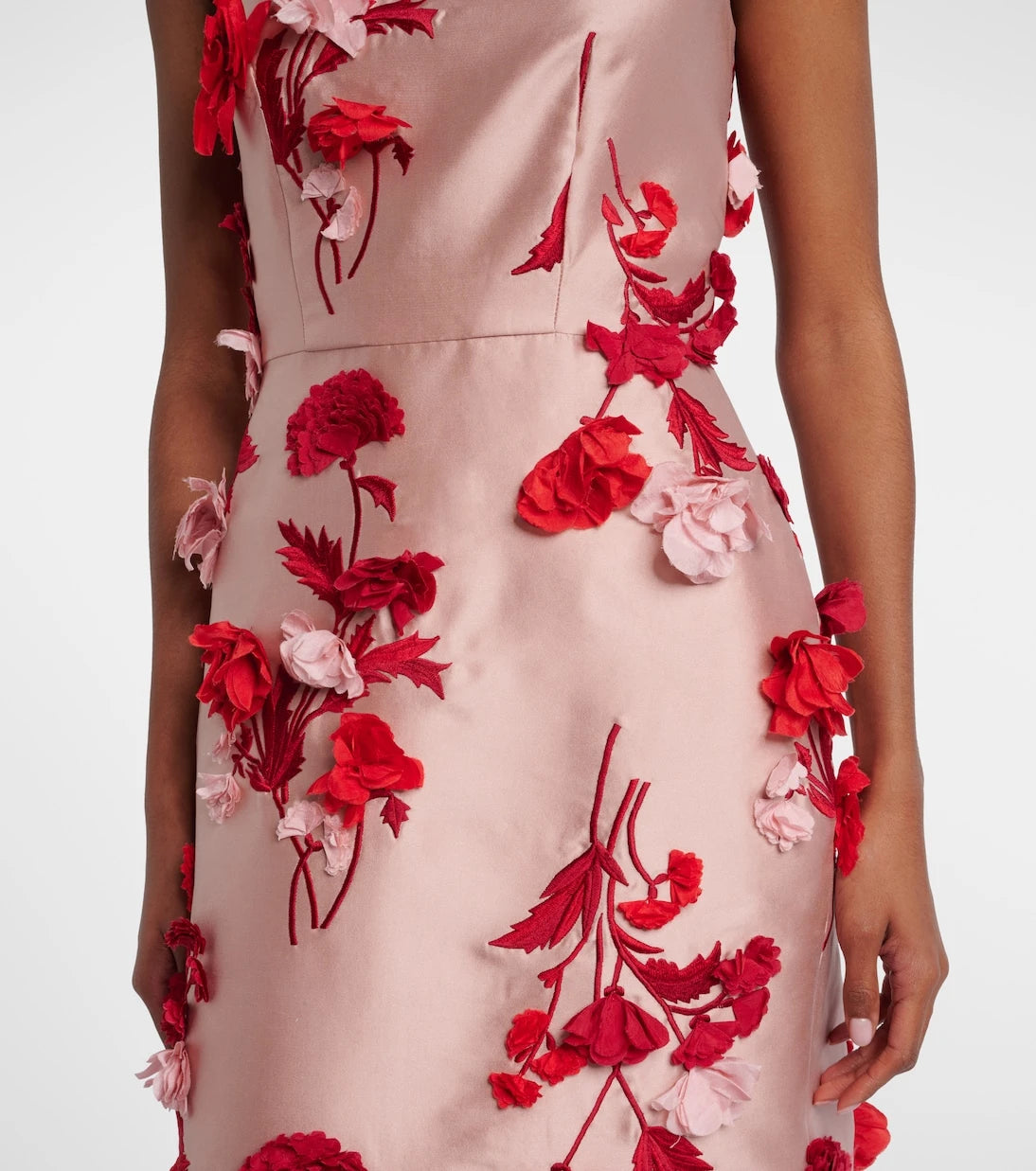 Erdem - Floral-appliqué cocktail dress