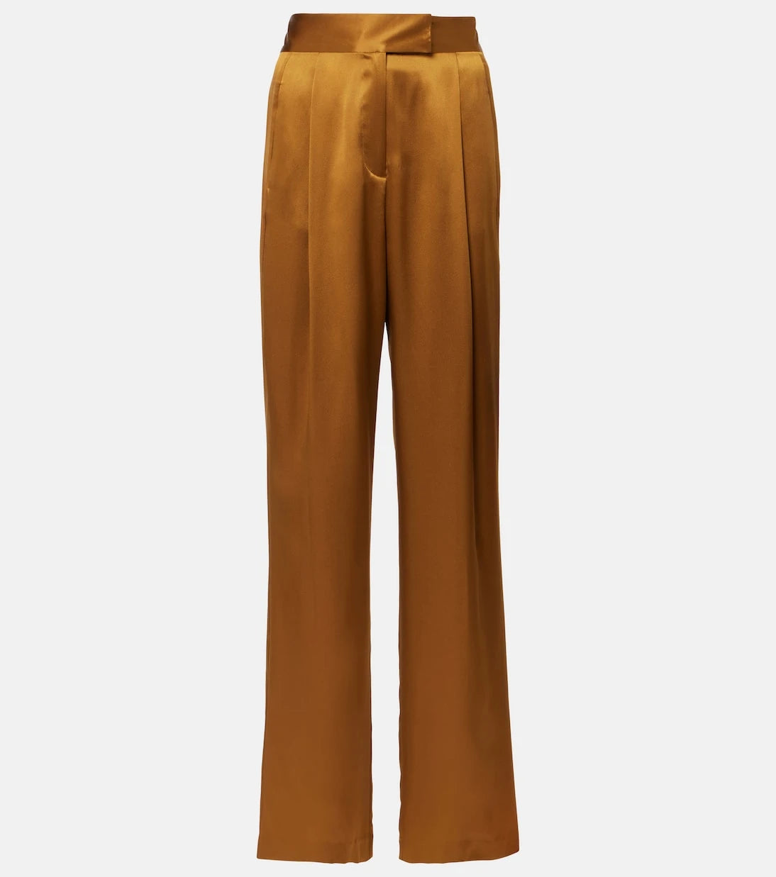 The Sei - High-rise silk satin wide-leg pants