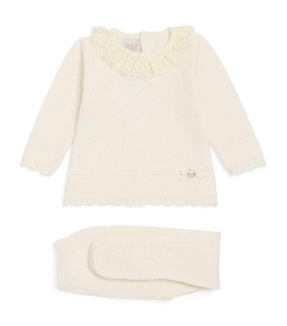 Paz Rodriguez Merino Wool Sweater and Leggings Set (9 Months)