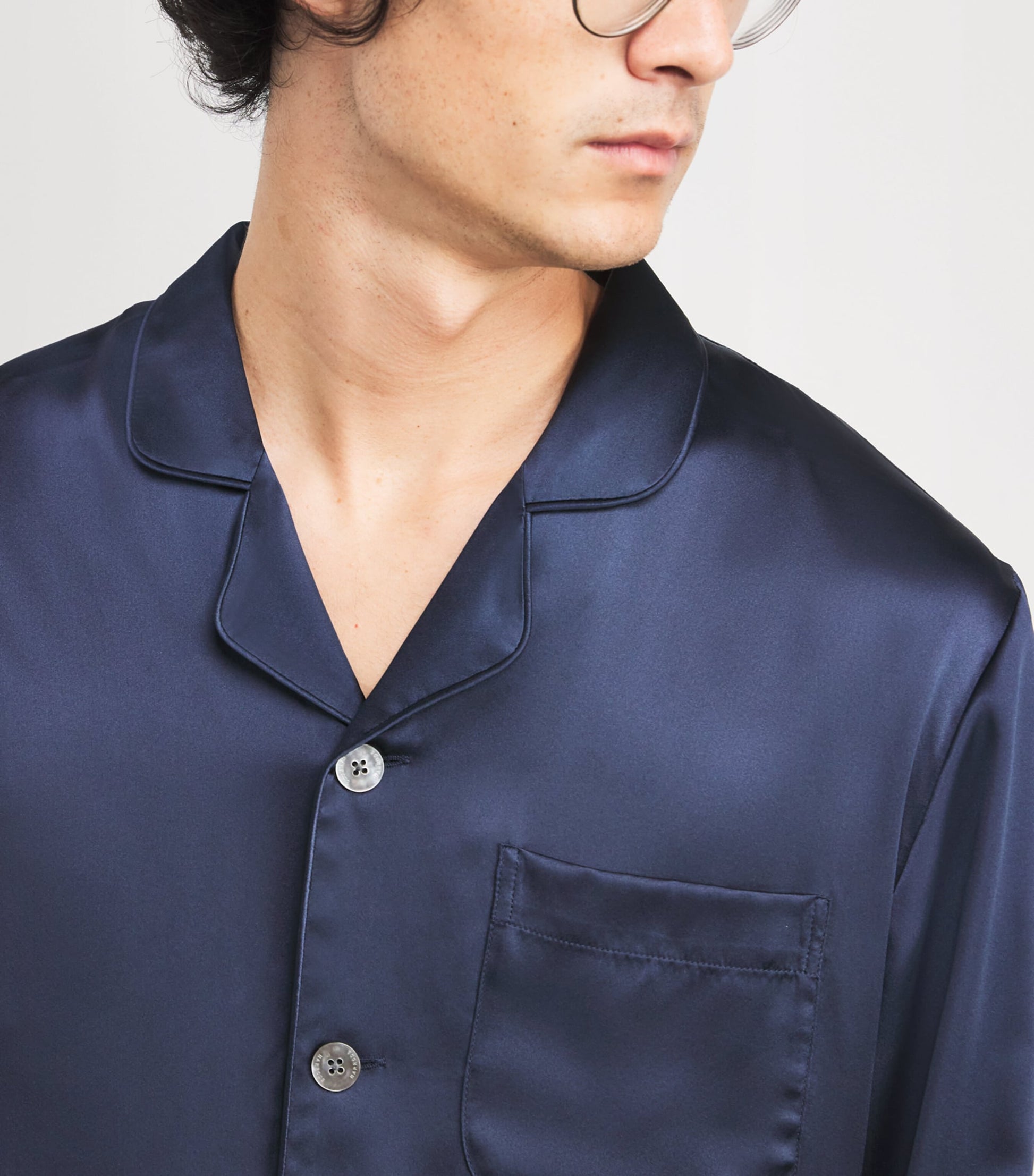 Silk Pyjama Set NAVY