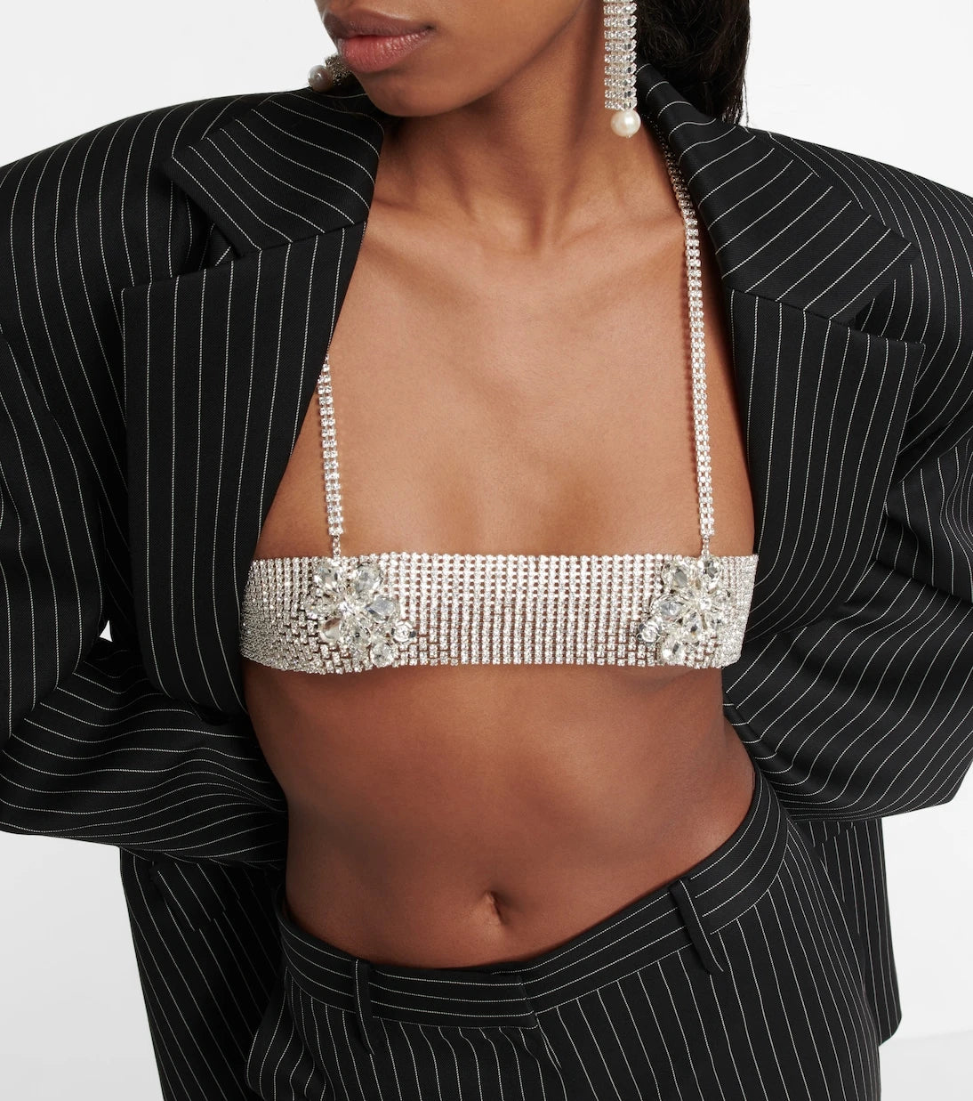 Magda Butrym - Bandeau crystal jewelry top