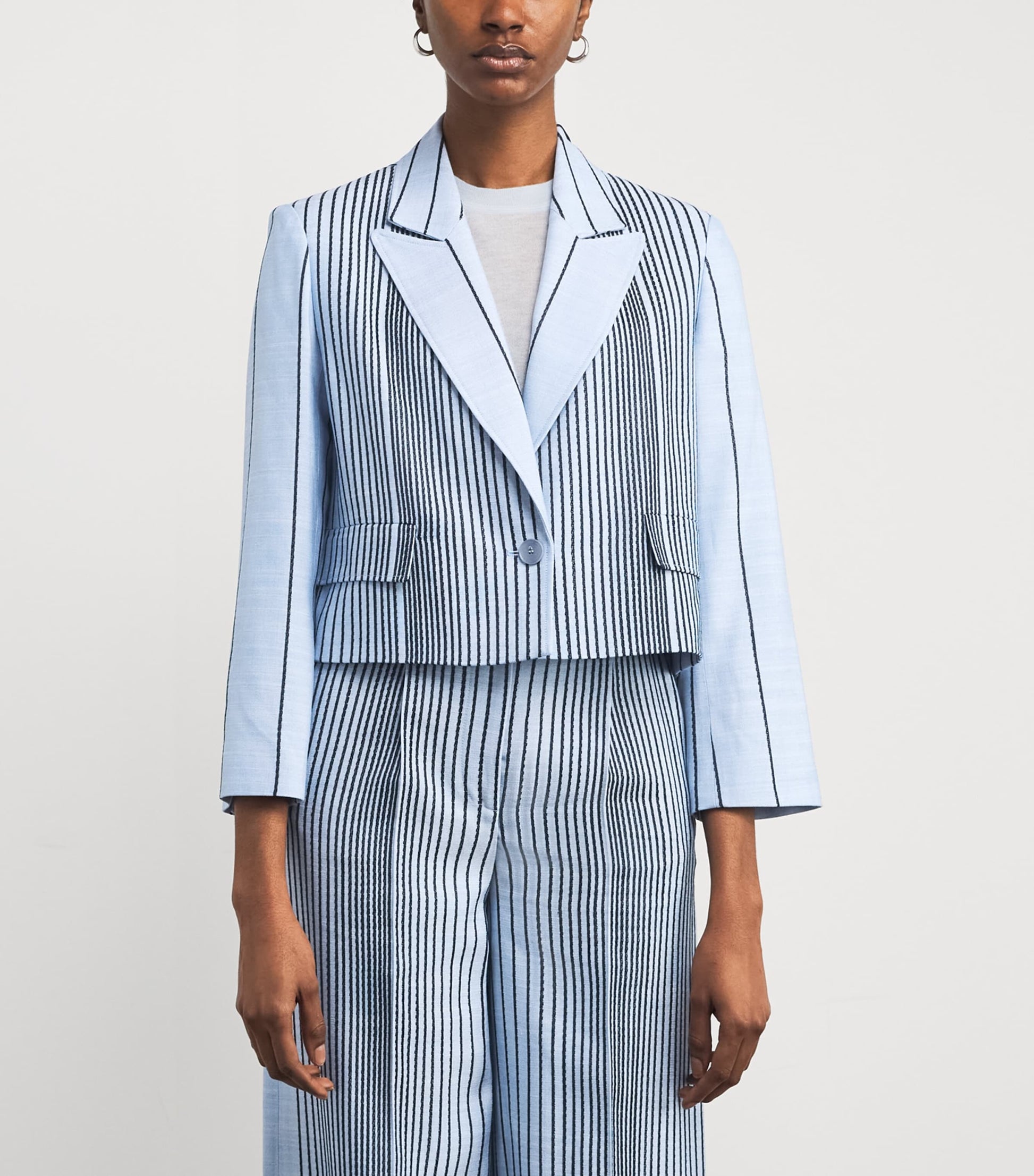 Embroidered Stripe Berlier Blazer