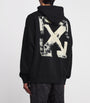 Off-White Black Cotton Cloudy Arrow Skate Logo Hoodie
