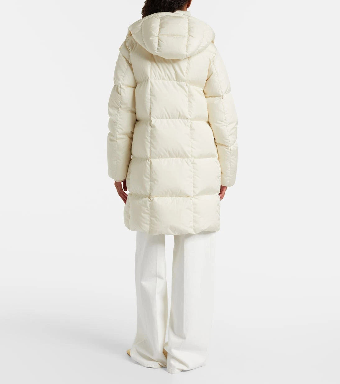 Moncler - معطف مبطن قصير من الريش