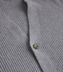 Grey Wool-Cashmere Cardigan