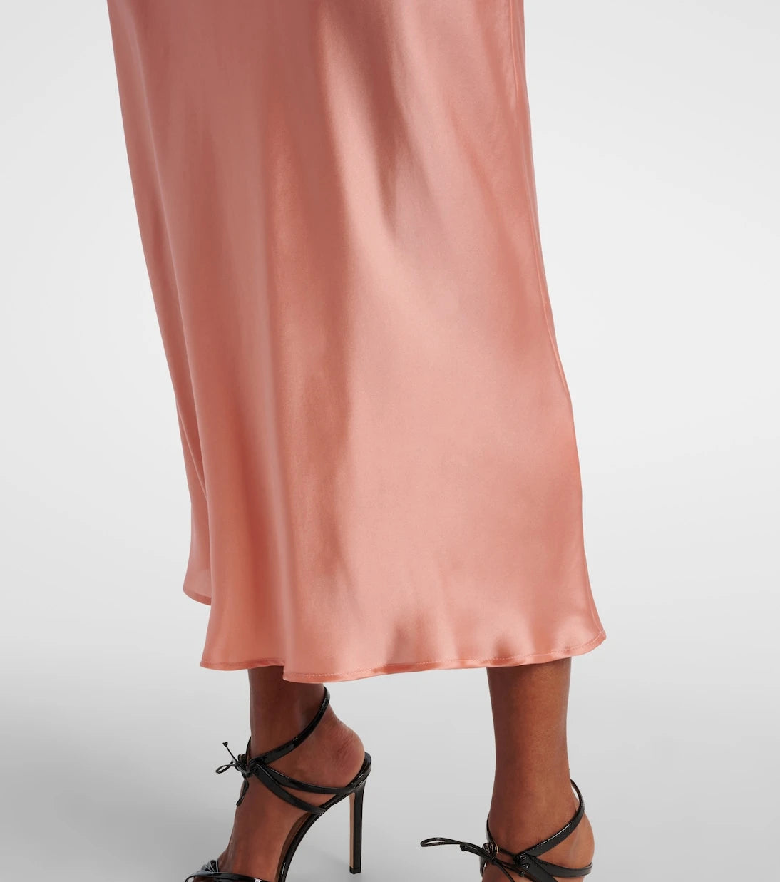 Rixo - Ardith silk satin midi skirt