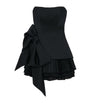 Strapless Side Bow Mini Dress