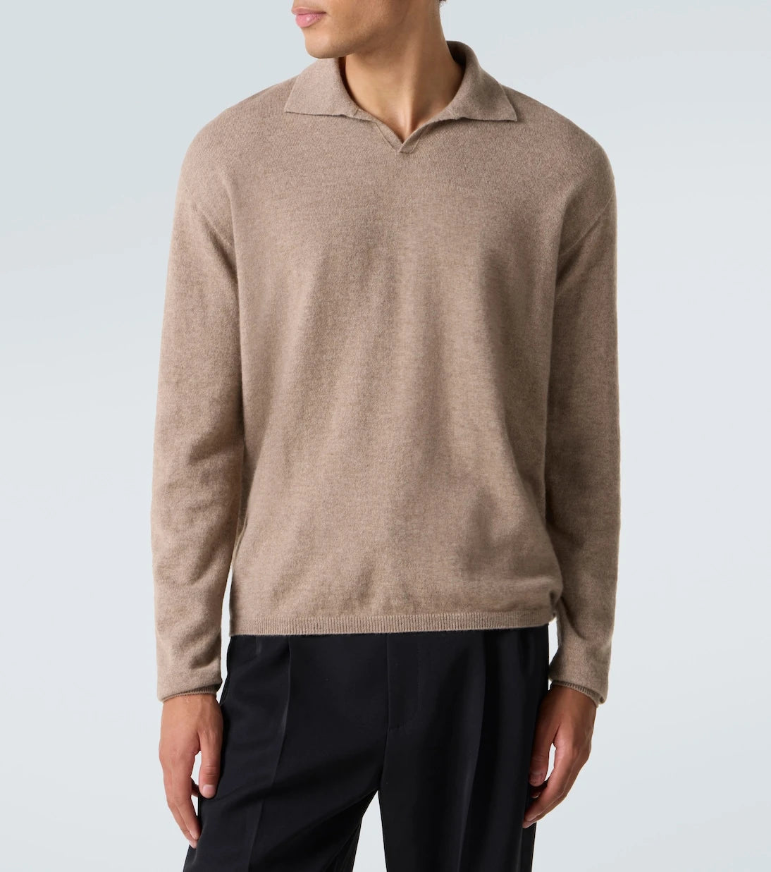The Row - Franz cashmere polo sweater