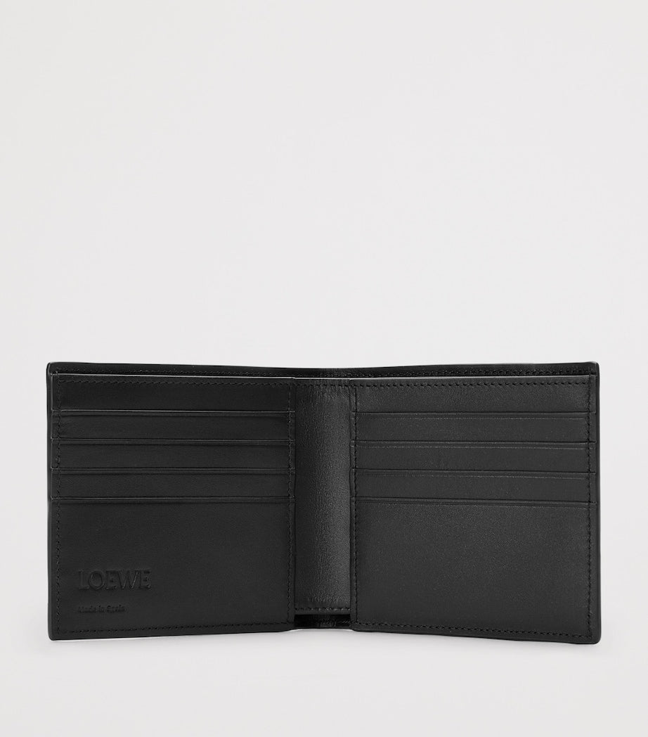 LOEWE Black Grained Leather Puzzle Edge Wallet