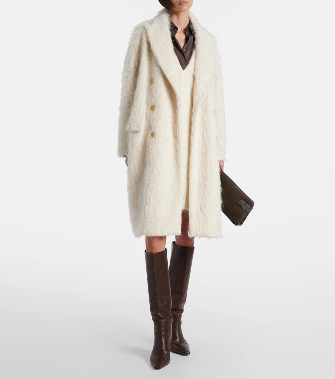 Brunello Cucinelli - Alpaca-blend minidress