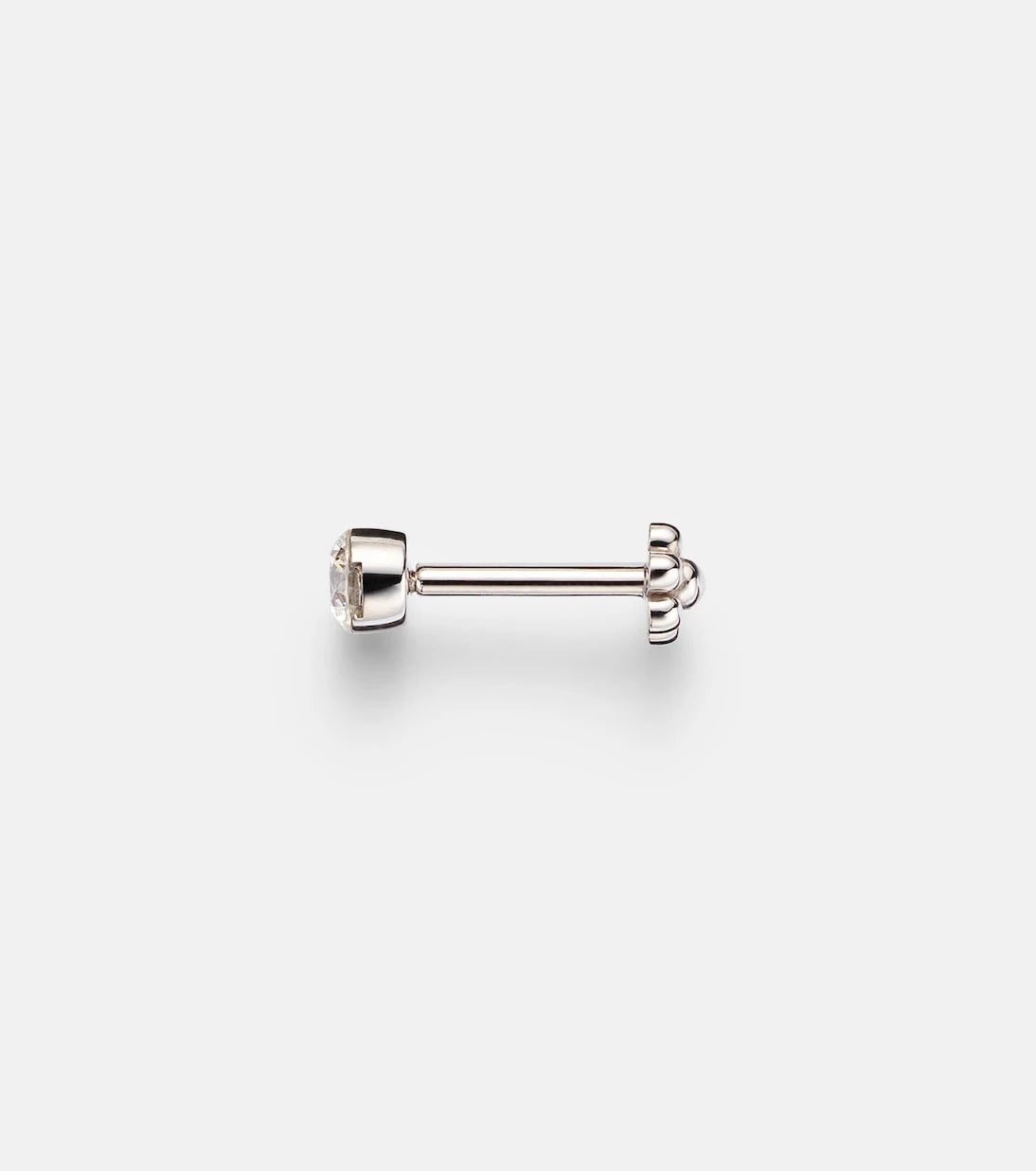 Maria Tash - 18kt white gold single earring with diamond