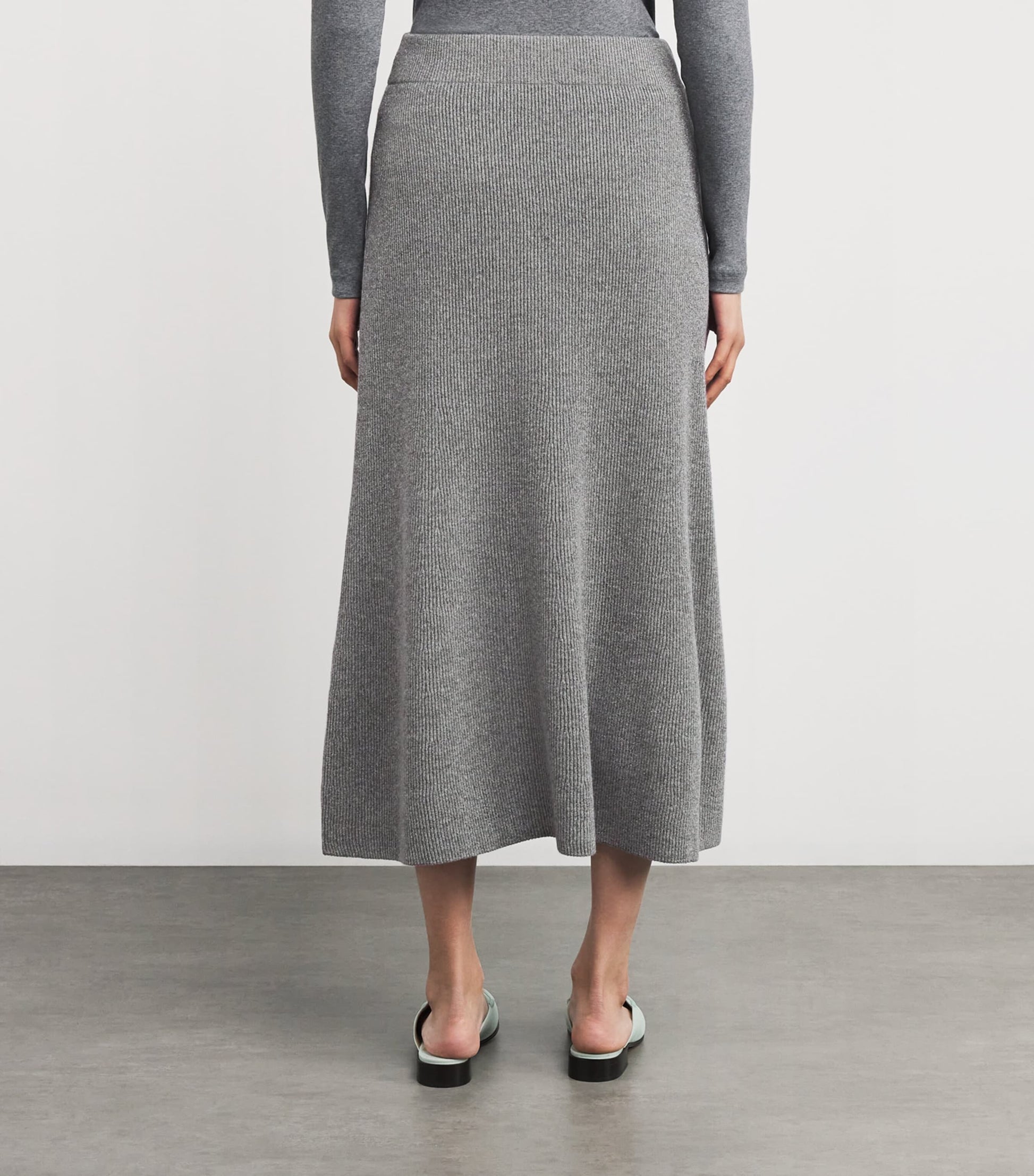 Fabiana Filippi Merino Wool-Blend Midi Skirt