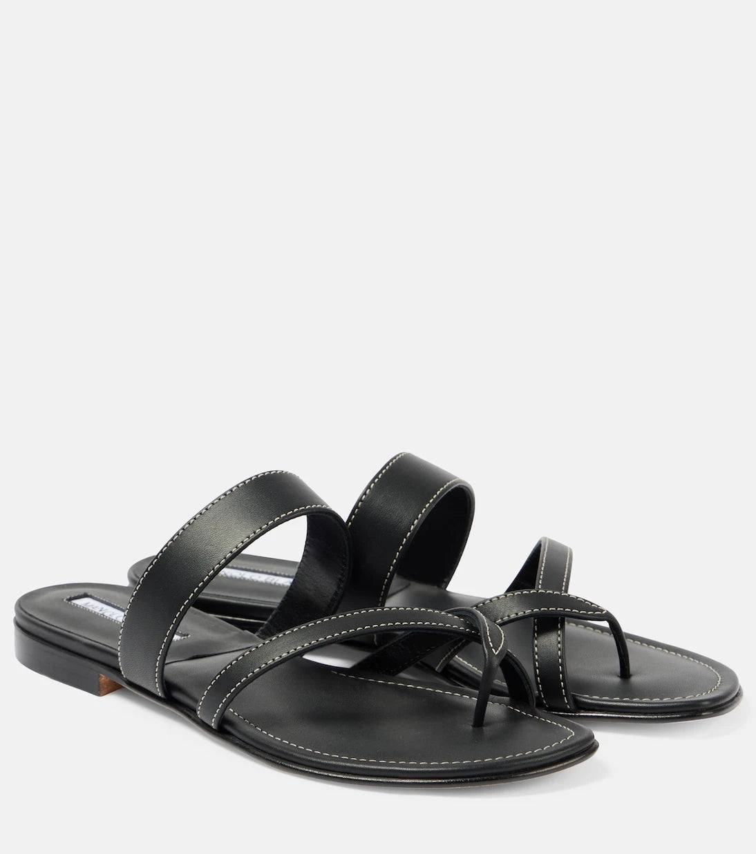 Manolo Blahnik - Susacru leather thong sandals