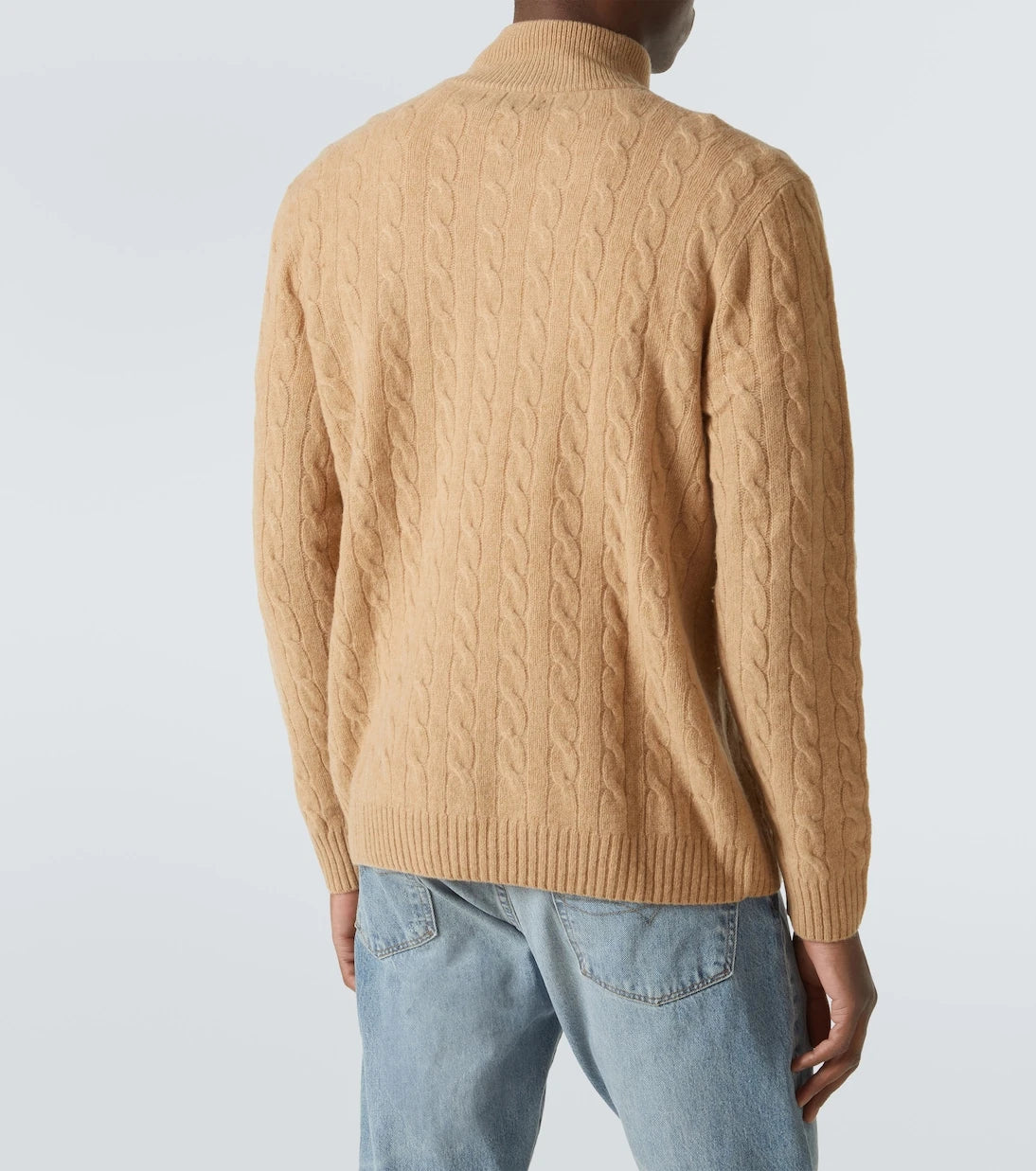 Polo Ralph Lauren - Cable-knit wool and cashmere half-zip sweater