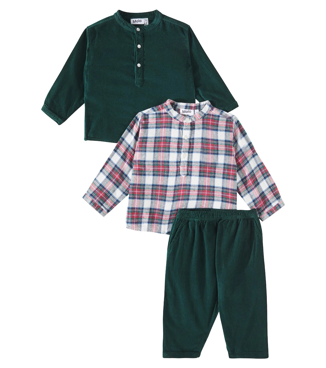 Molo - Baby cotton sweatpants and blouse set