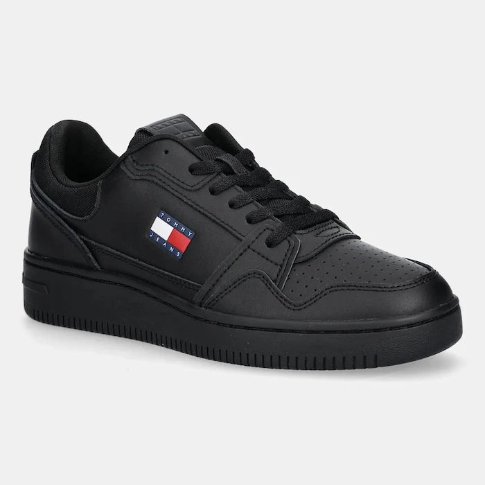 Кожени маратонки Tommy Jeans TJM RETRO BASKET