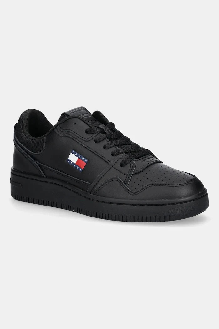 Кожени маратонки Tommy Jeans TJM RETRO BASKET