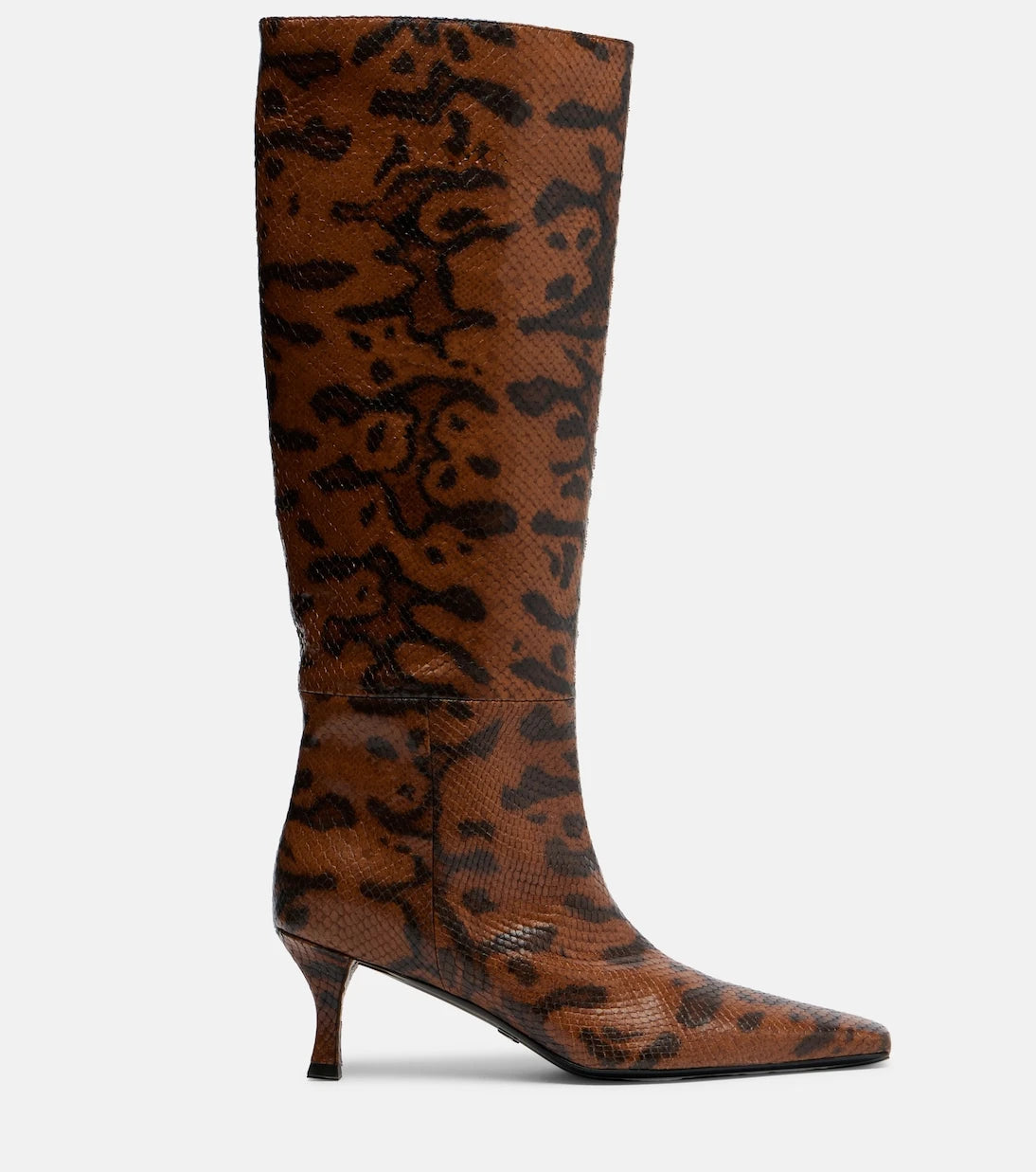 Proenza Schouler - Snake-effect leather knee-high boots