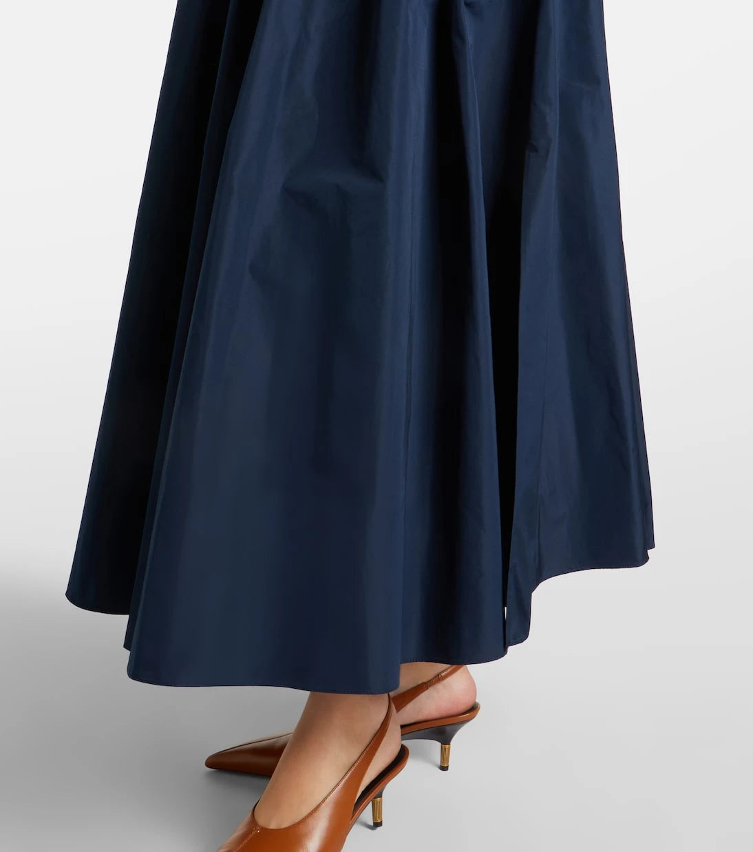 'S Max Mara - Pleated taffeta maxi skirt