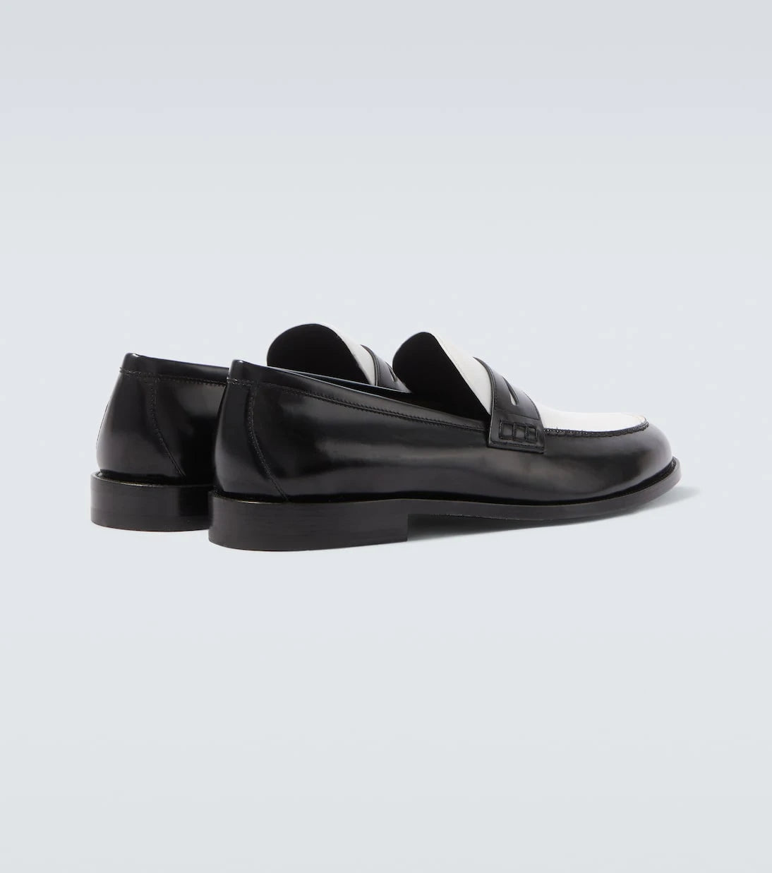 Manolo Blahnik - Perry leather penny loafers