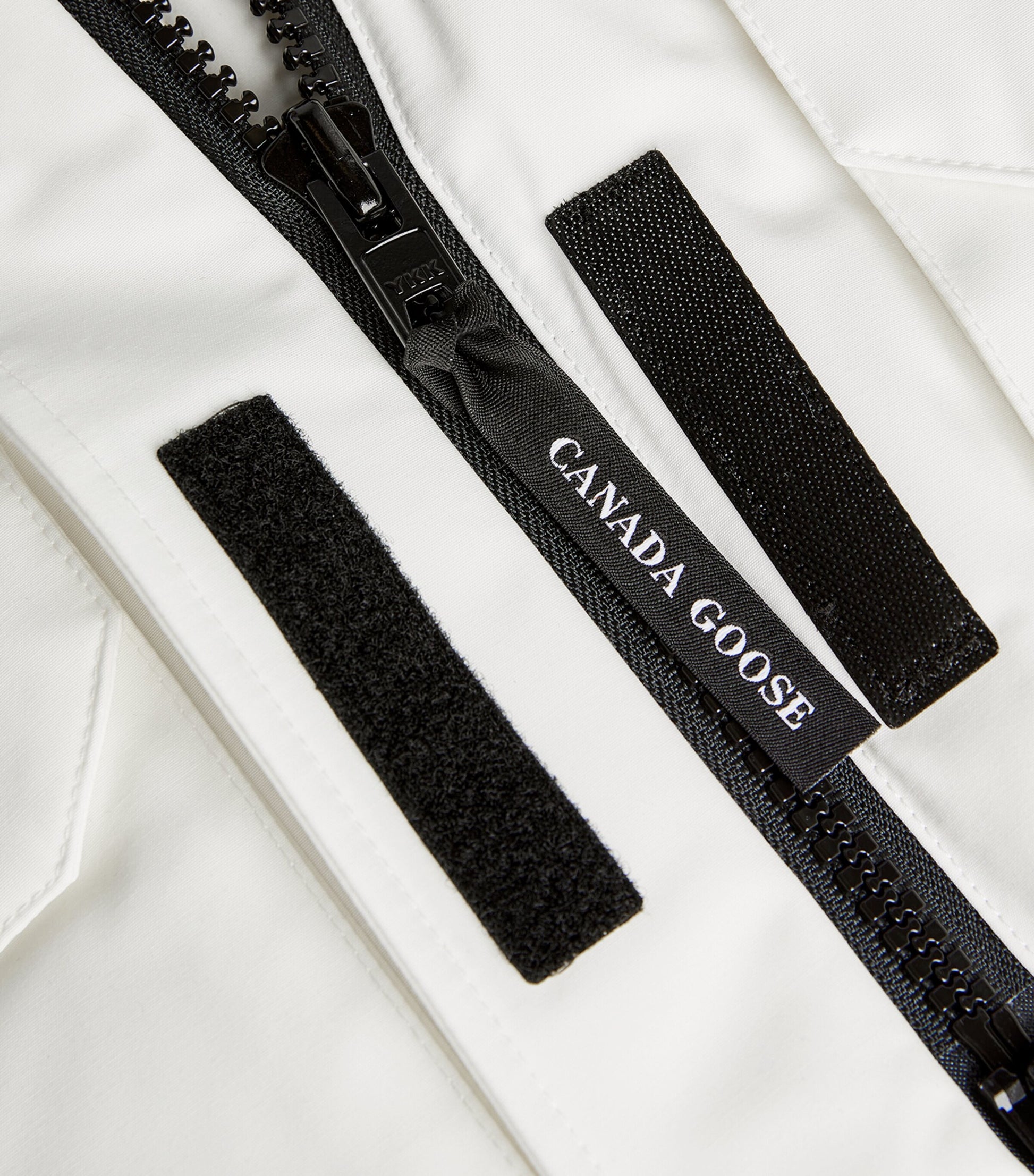 Canada Goose White Down-Filled Expedition Hooded Parka