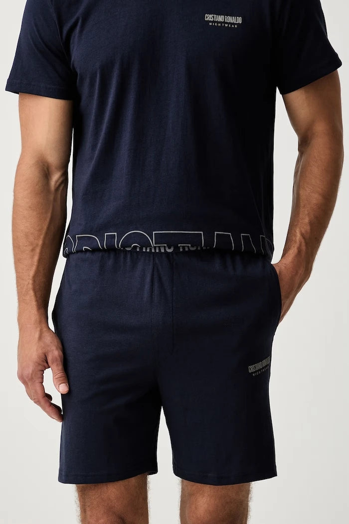 CR7 Cristiano Ronaldo iki parçalı erkek pamuklu pijama