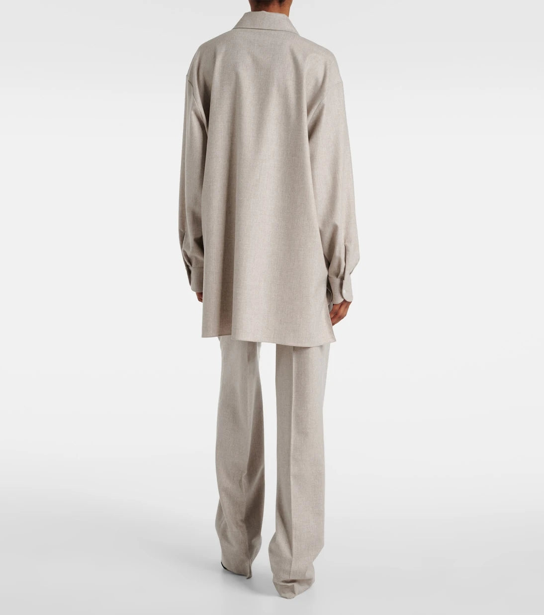 The Row - Komako wool and cashmere shirt