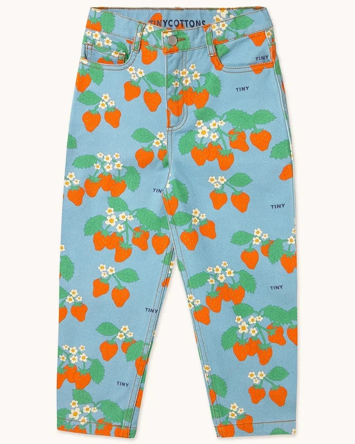 Tinycottons STRAWBERRIES STRAIGHT JEANS Çocuk Kot Pantolon