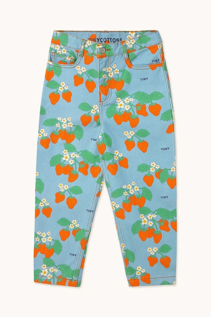 Tinycottons STRAWBERRIES STRAIGHT JEANS Çocuk Kot Pantolon