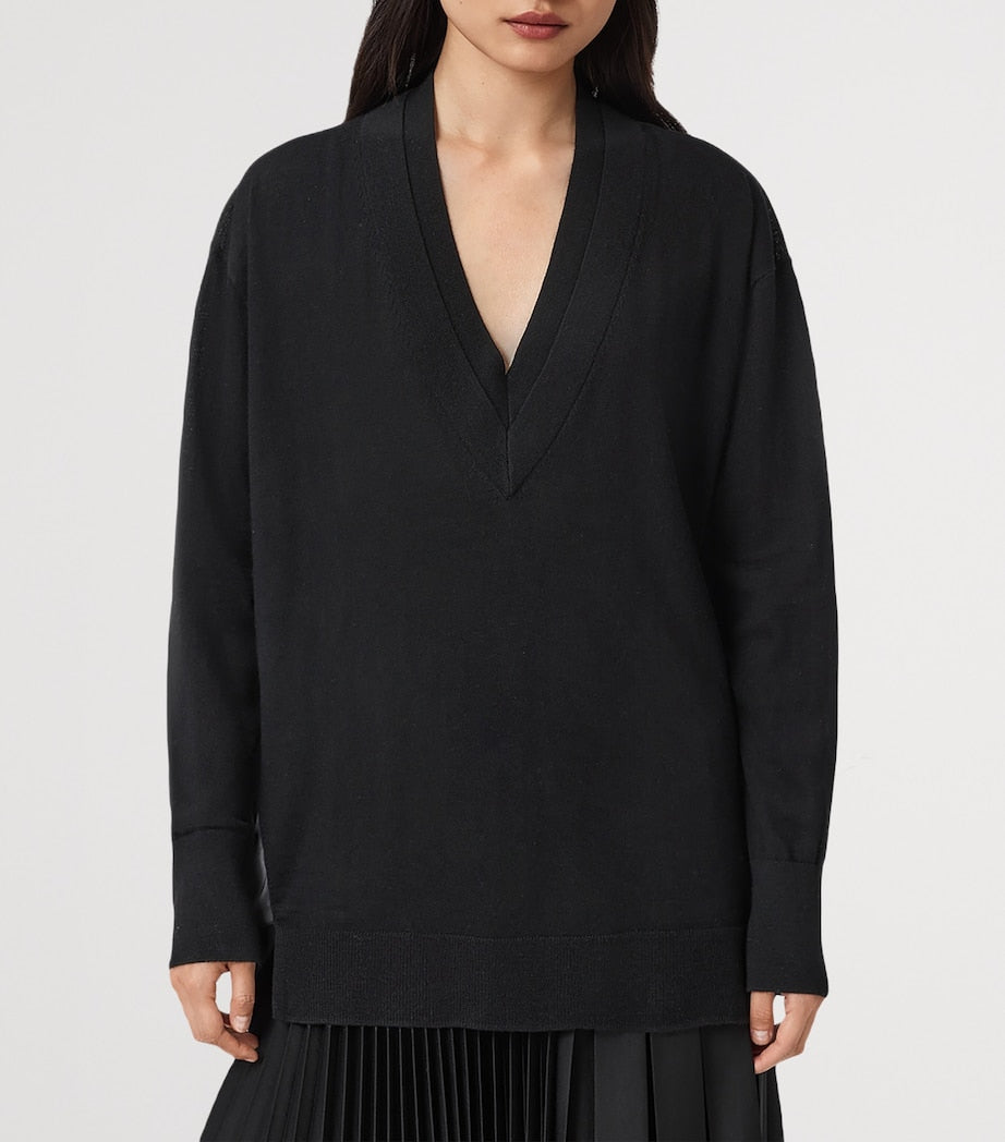 Black Wool Bern Sweater