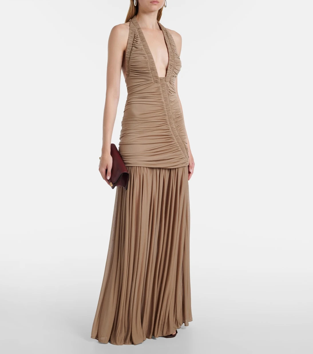 Christopher Esber - Orion gathered ruched gown