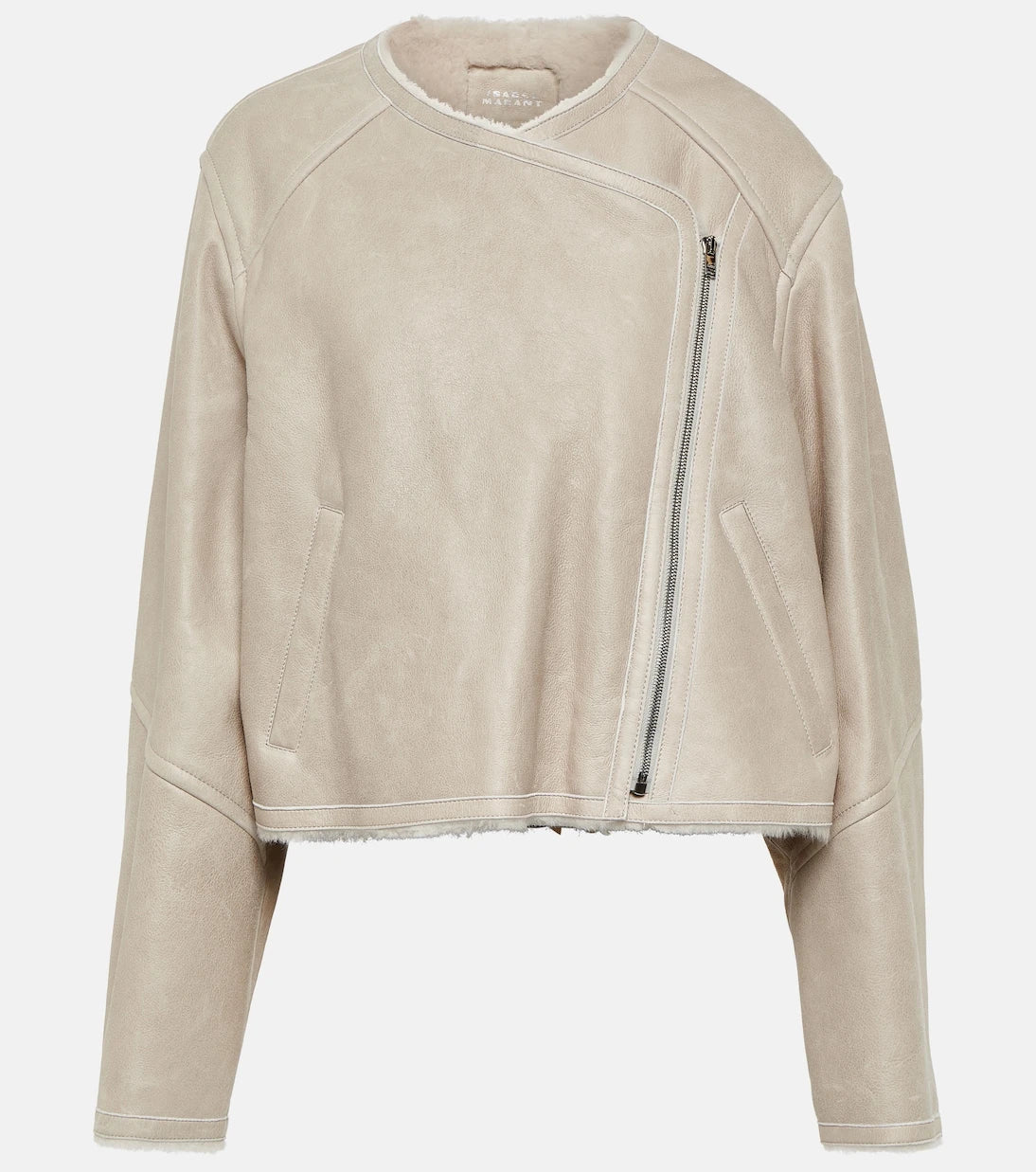 Isabel Marant - Ostya shearling-lined leather jacket
